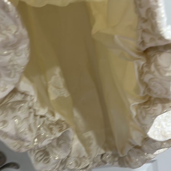 Betsy & Adam Cream Dress with Gold Accent - Picture 7 of 12